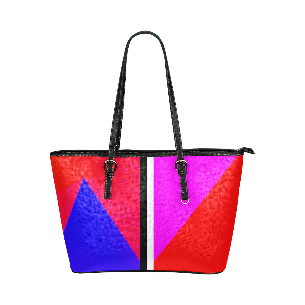 Abstract Jane Leather Tote Bag e-joyer
