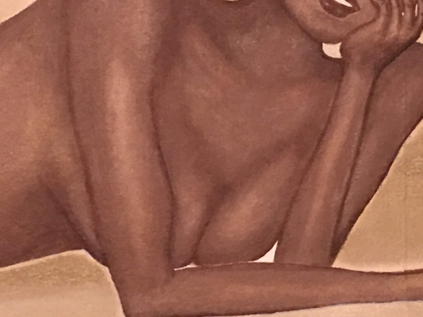 Beach Babe No. 1 “Emerald” Acrylic Painting by Alaina Suga Lane Williams ABBY ESSIE