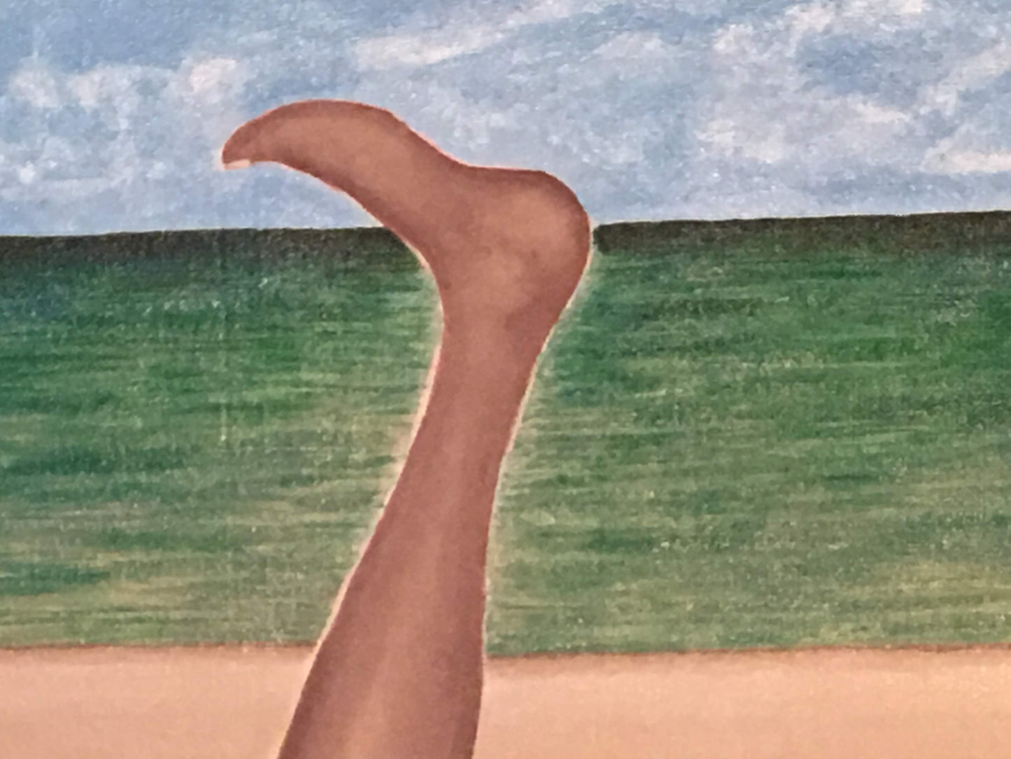 Beach Babe No. 1 “Emerald” Acrylic Painting by Alaina Suga Lane Williams ABBY ESSIE
