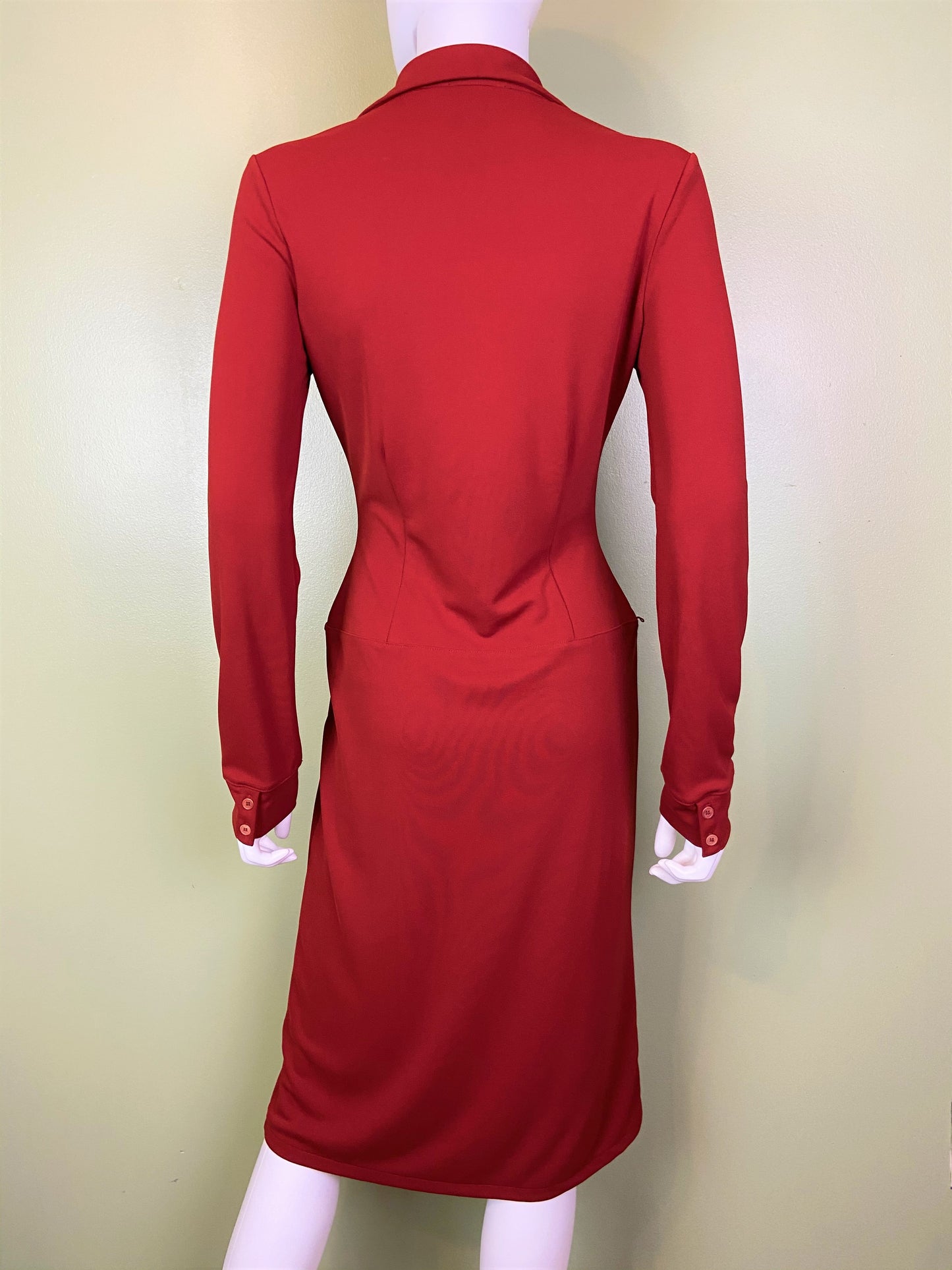 Kenneth Cole Red Button Down Shirt Dress Abby Essie