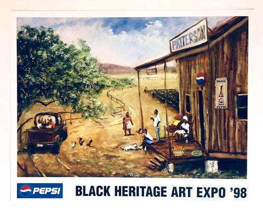 T Ellis “Patterson General Store” Pepsi Theme Poster Print for the 1998 Black Heritage Art Expo ABBY ESSIE STUDIOS
