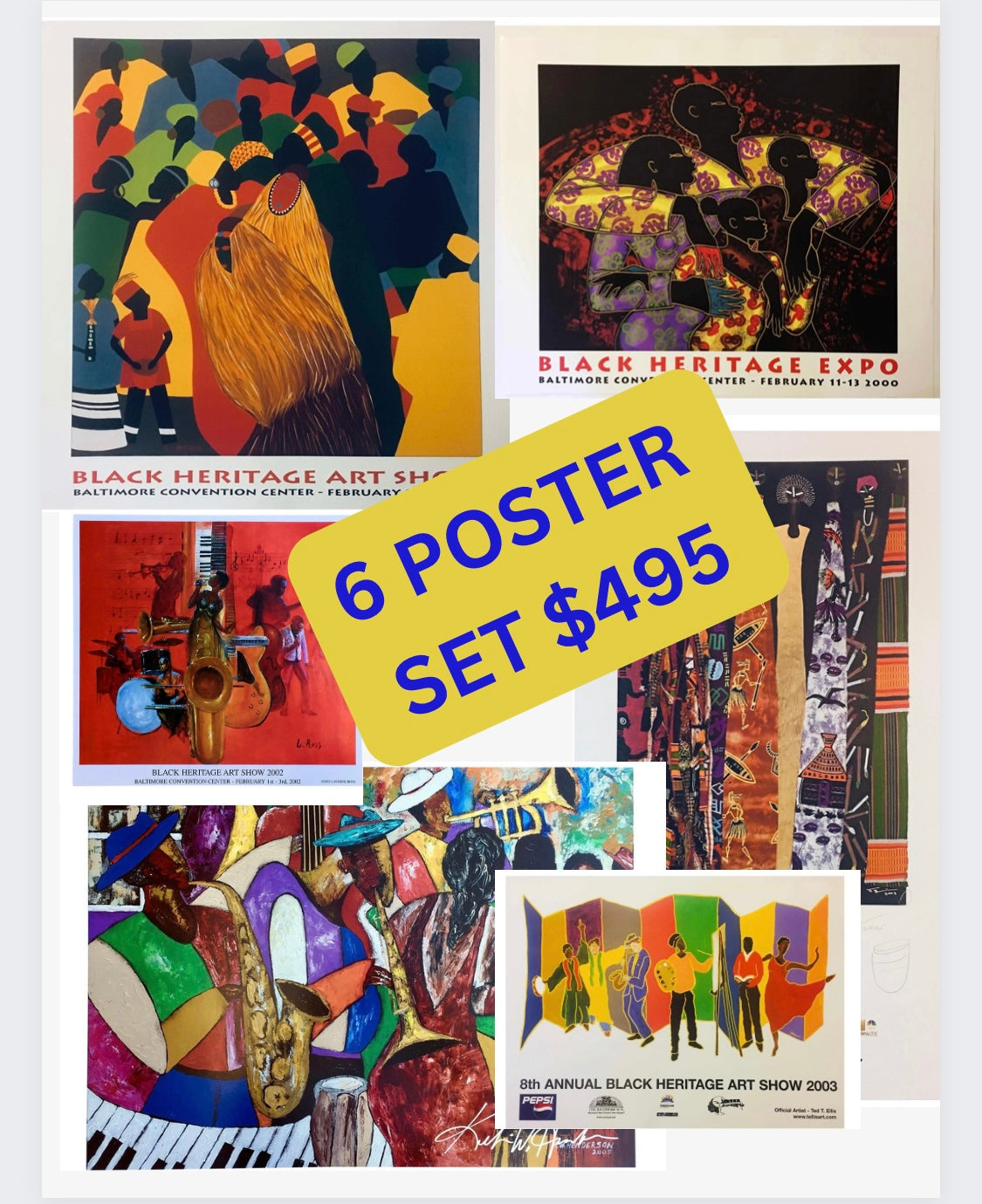 Contemporary Print of Black Heritage Expo by Larry Poncho Brown ABBY ESSIE STUDIOS
