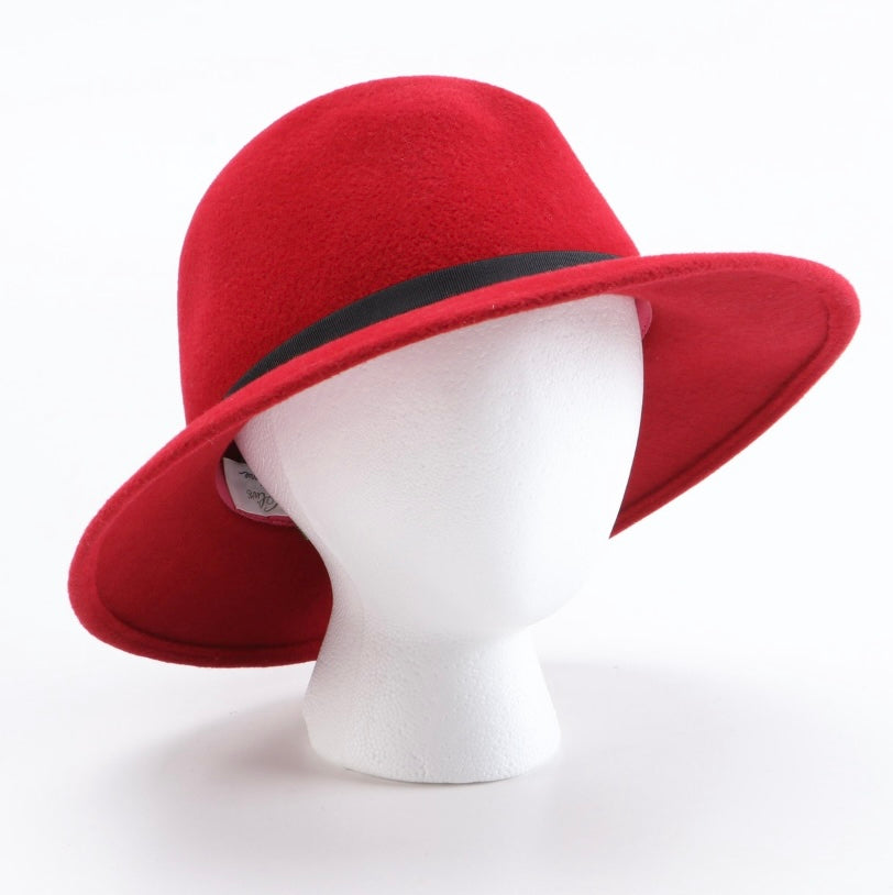 Vintage Red Wool Hat