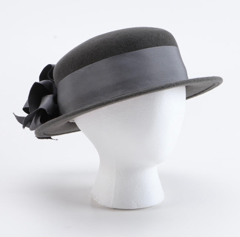 Vintage Gray Wool Hat