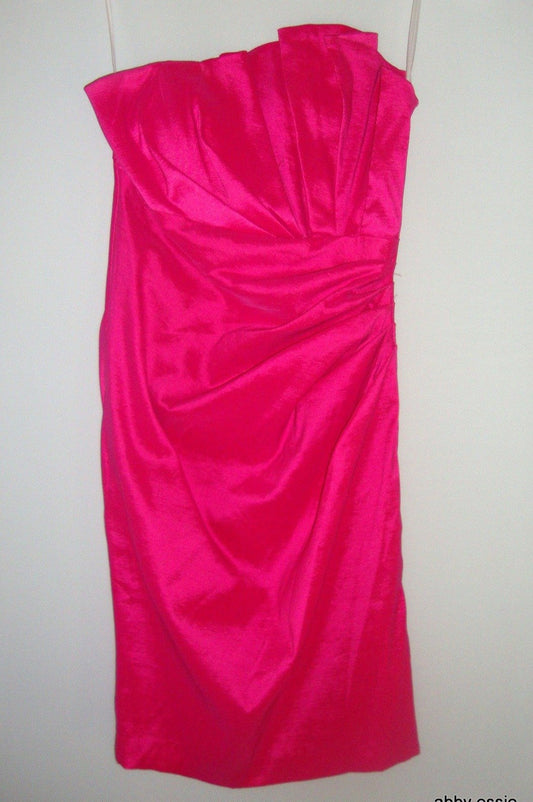 Vintage Fuschia Pink Asymetrical Cocktail Prom Dress Xs