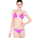 Suga Lane Choices Modern Geometric Pink Purple Bikini Swimsuit SUGA LANE