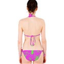 Suga Lane Floral Deviant Purple Lime Green Bikini Swimsuit ABBY ESSIE