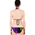 Suga Lane Floral Deviant Purple Green Black Bikini Swimsuit ABBY ESSIE