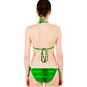 Suga Lane Retro Green Striped Bikini Swimsuit ABBY ESSIE