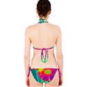 Suga Lane Tropical Floral Purple Green Orange Bikini Swimsuit ABBY ESSIE