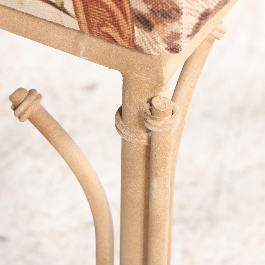 Animal Print Safari Split Reed Bamboo Stool