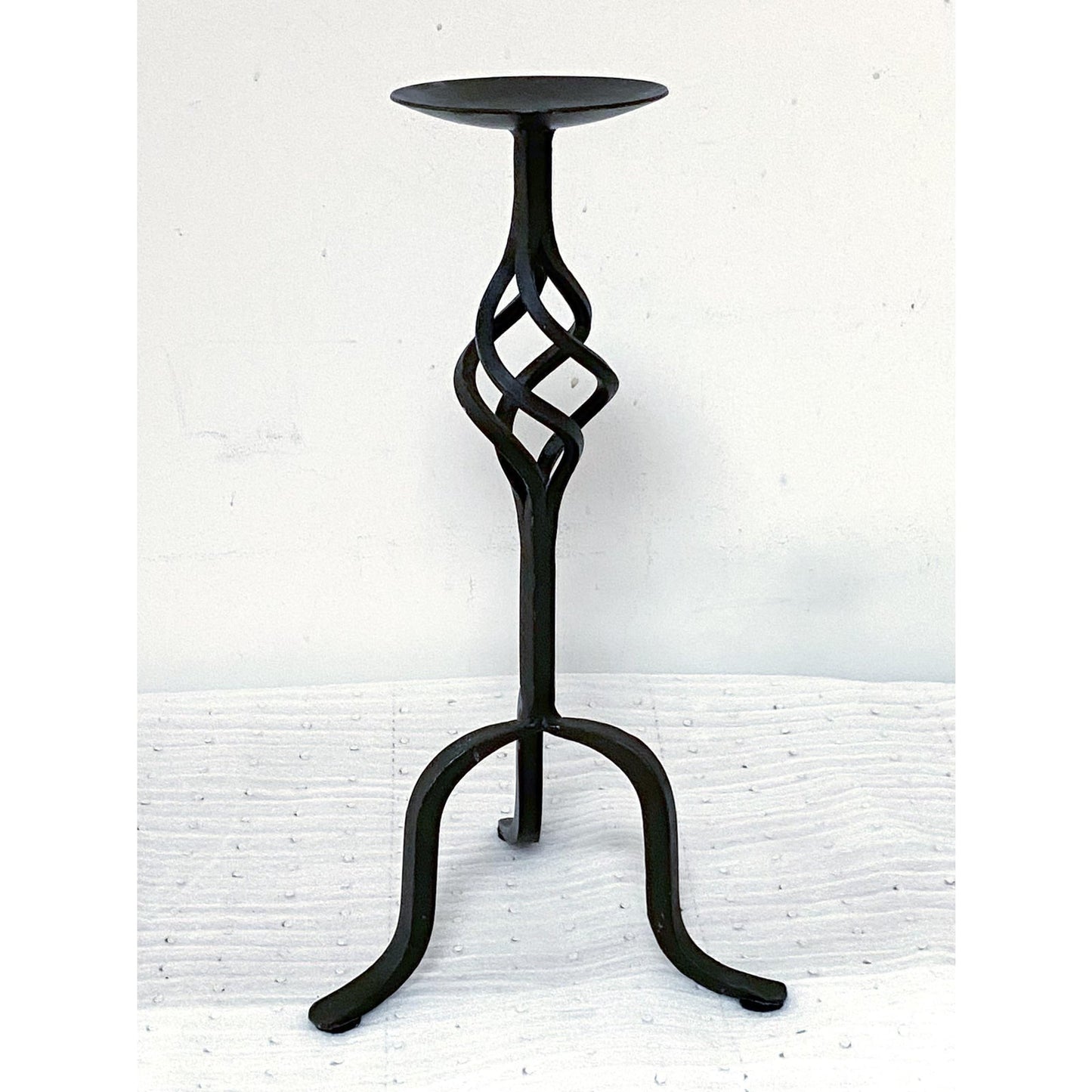 French Cast Iron Candle Holders - Pair of 2