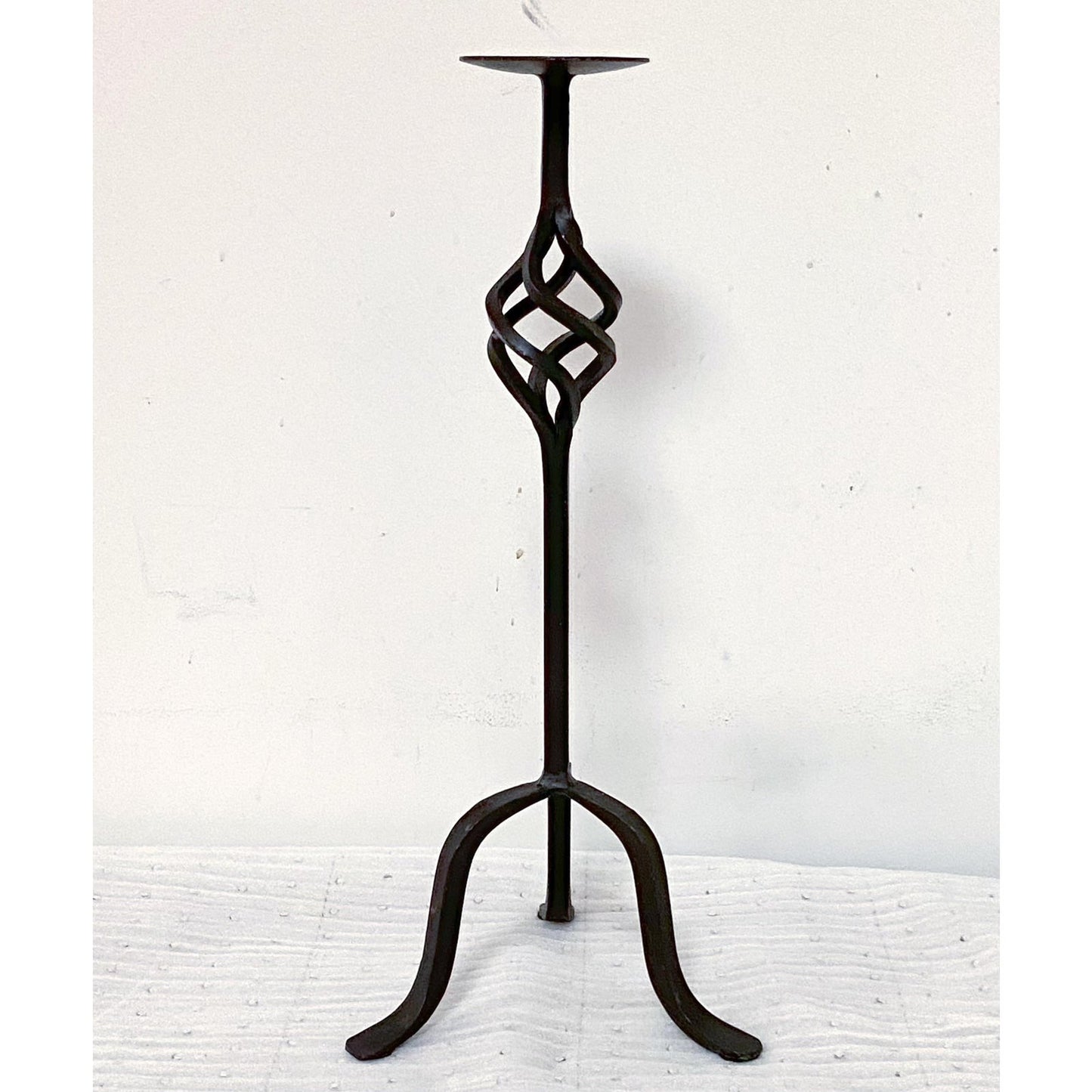 French Cast Iron Candle Holders - Pair of 2