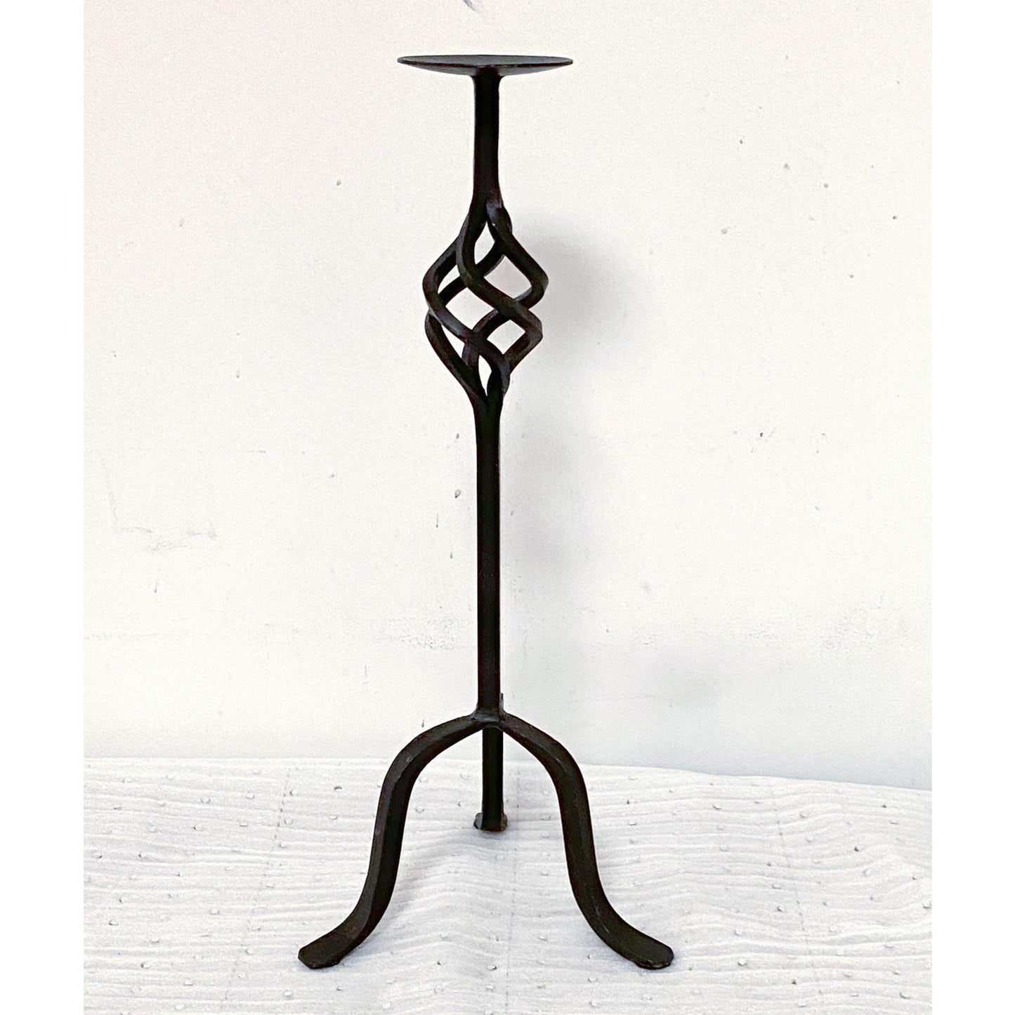 French Cast Iron Candle Holders - Pair of 2
