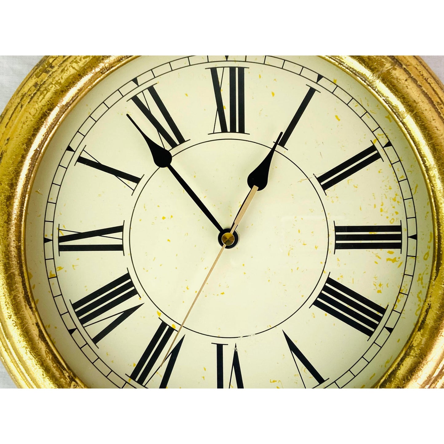 Gold Roman Numeral Clock