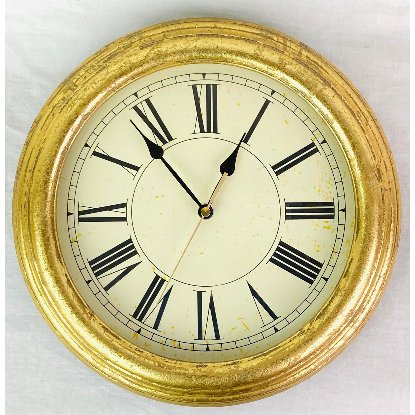 Gold Roman Numeral Clock
