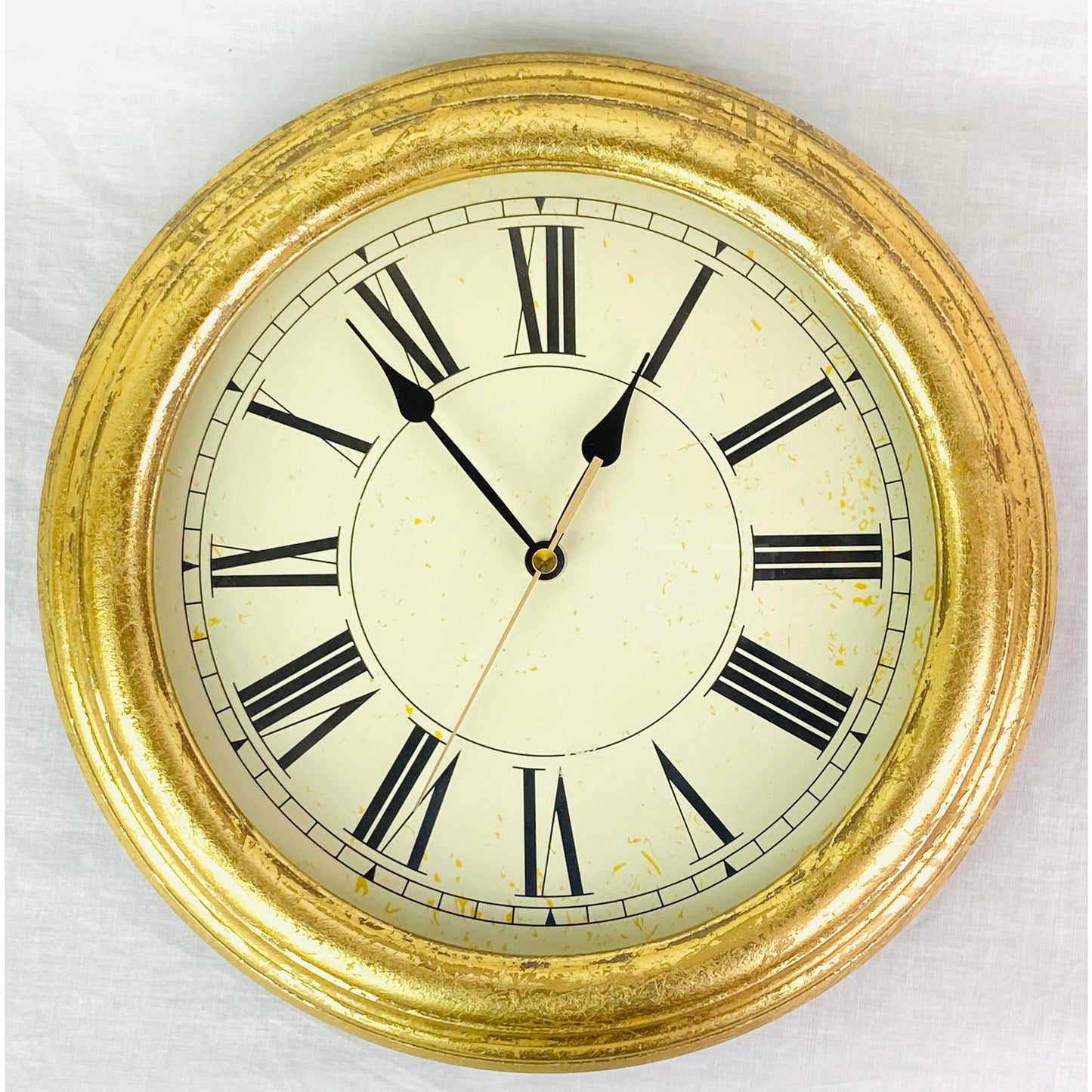 Gold Roman Numeral Clock