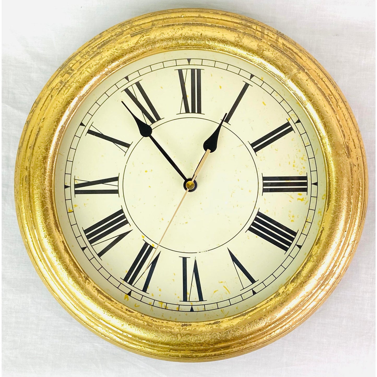 Gold Roman Numeral Clock