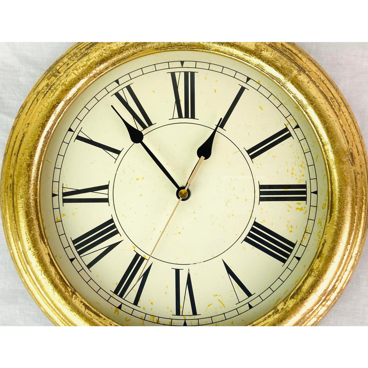 Gold Roman Numeral Clock