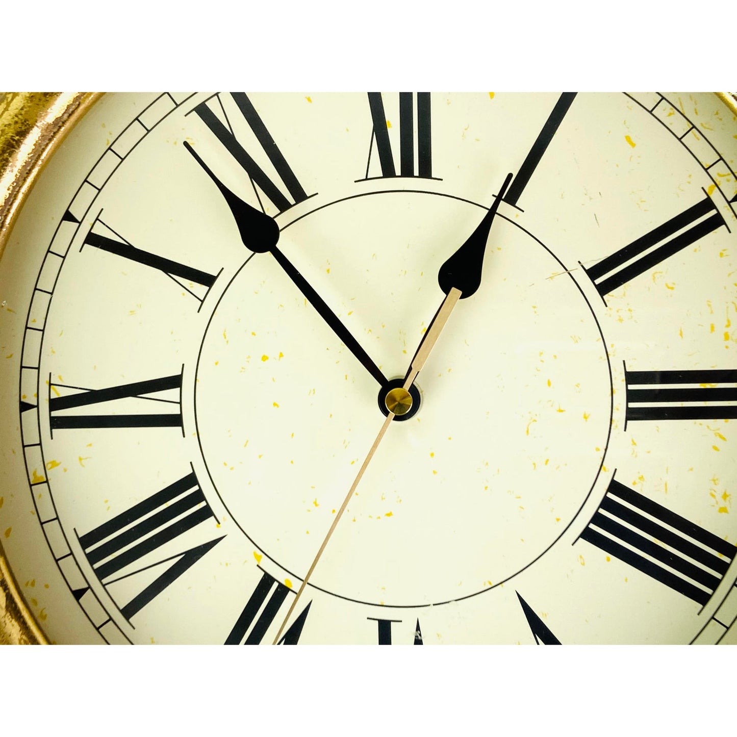 Gold Roman Numeral Clock