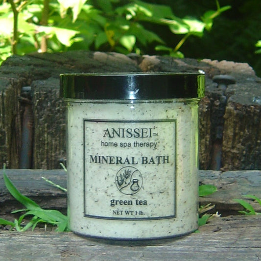 ANISSEI NATURALS HOME SPA THERAPY	GREEN TEA HERBAL MINERAL BATH 1lb Abby Essie
