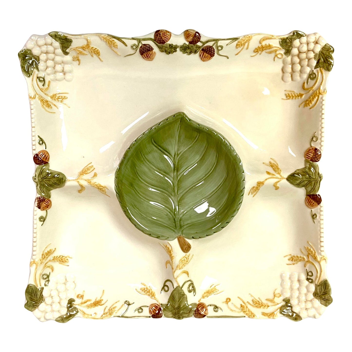 Hand Painted Harvest Autumn Party Platter