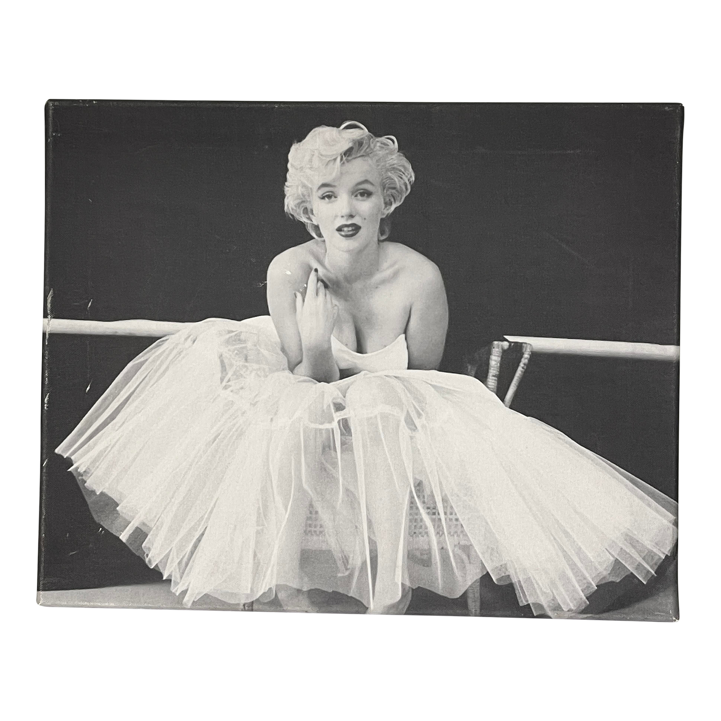 Marilyn Monroe White Dress Giclee Canvas Print