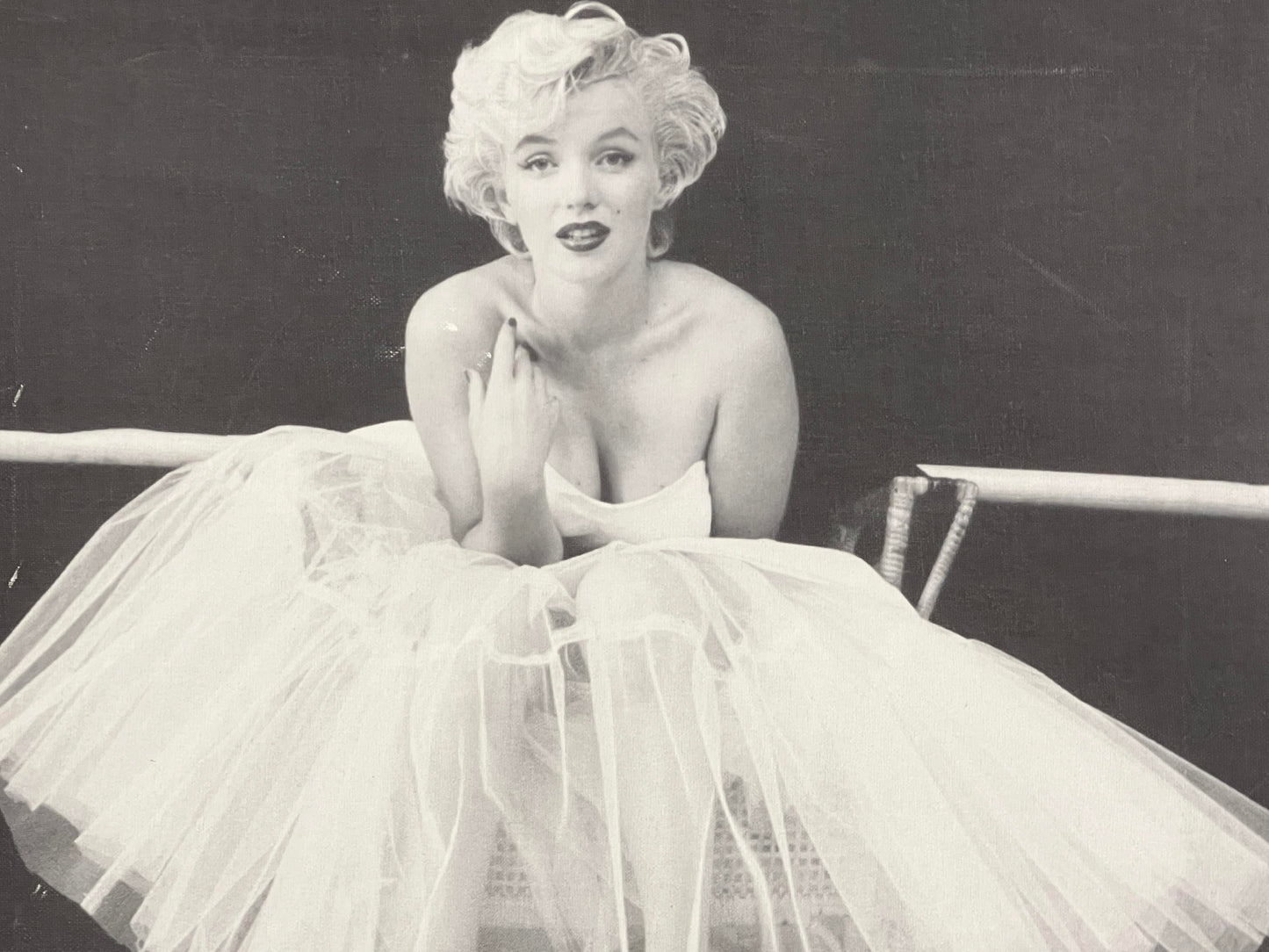 Marilyn Monroe White Dress Giclee Canvas Print