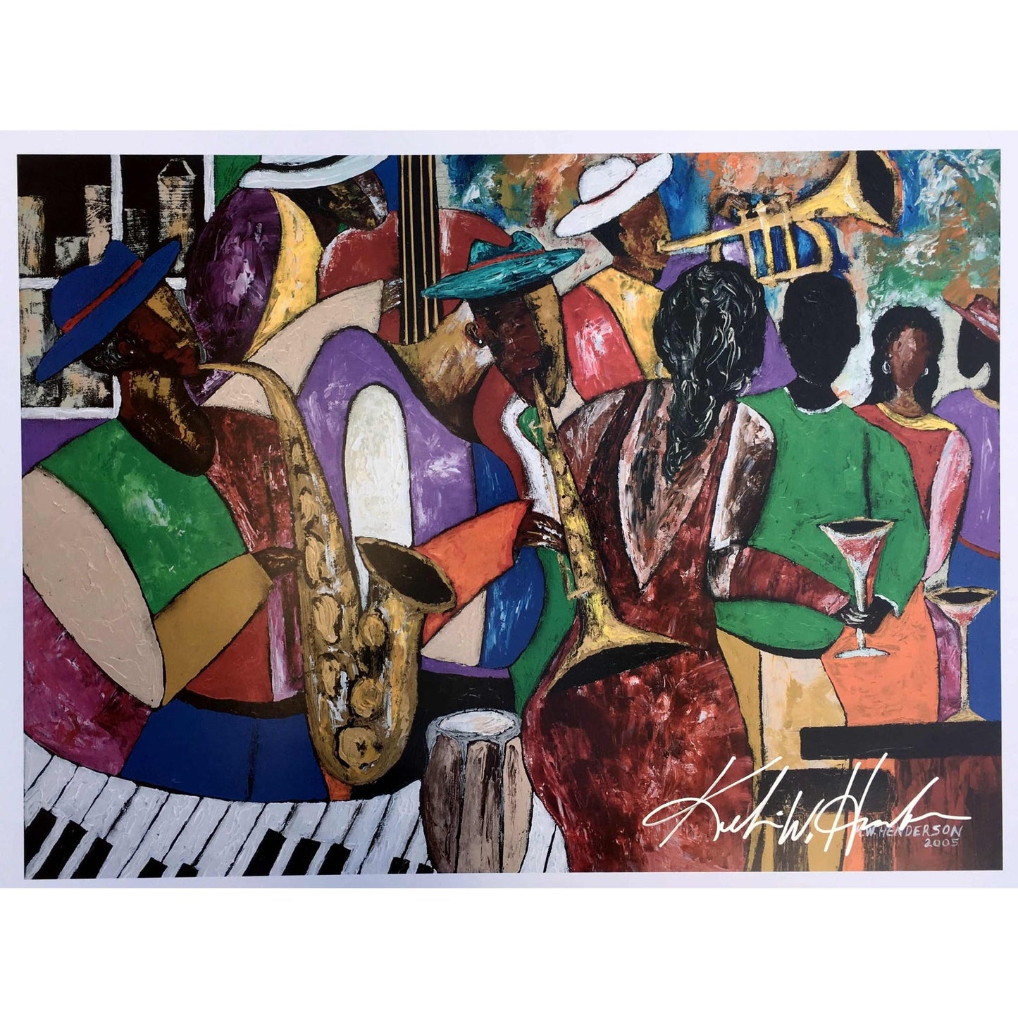 Modern "B' More Jazz" Baltimore Black Arts Festival Poster by Keith Henderson ABBY ESSIE STUDIOS