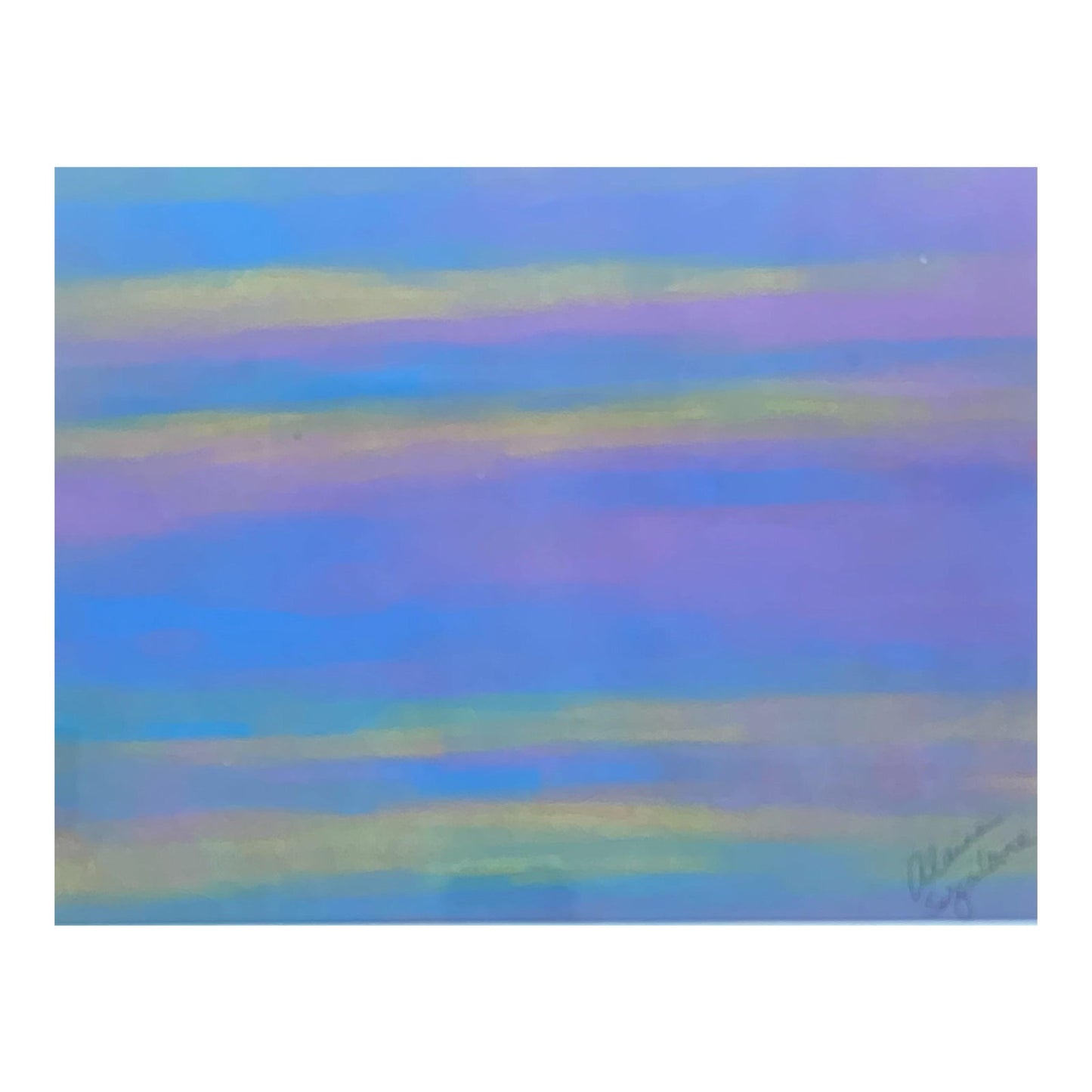 Original Abstract Acrylic Painting by Suga Lane From Soothing Trio Collection ABBY ESSIE STUDIOS