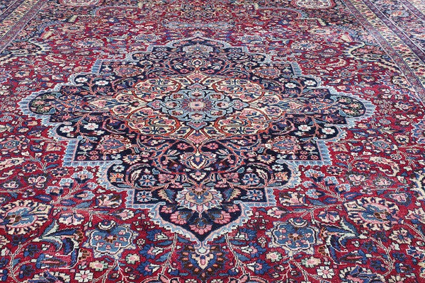 Antique Persian Tabriz Meshed Mashad Carpet Rug Wool Hand Woven Arabian Bohemian ABBY ESSIE