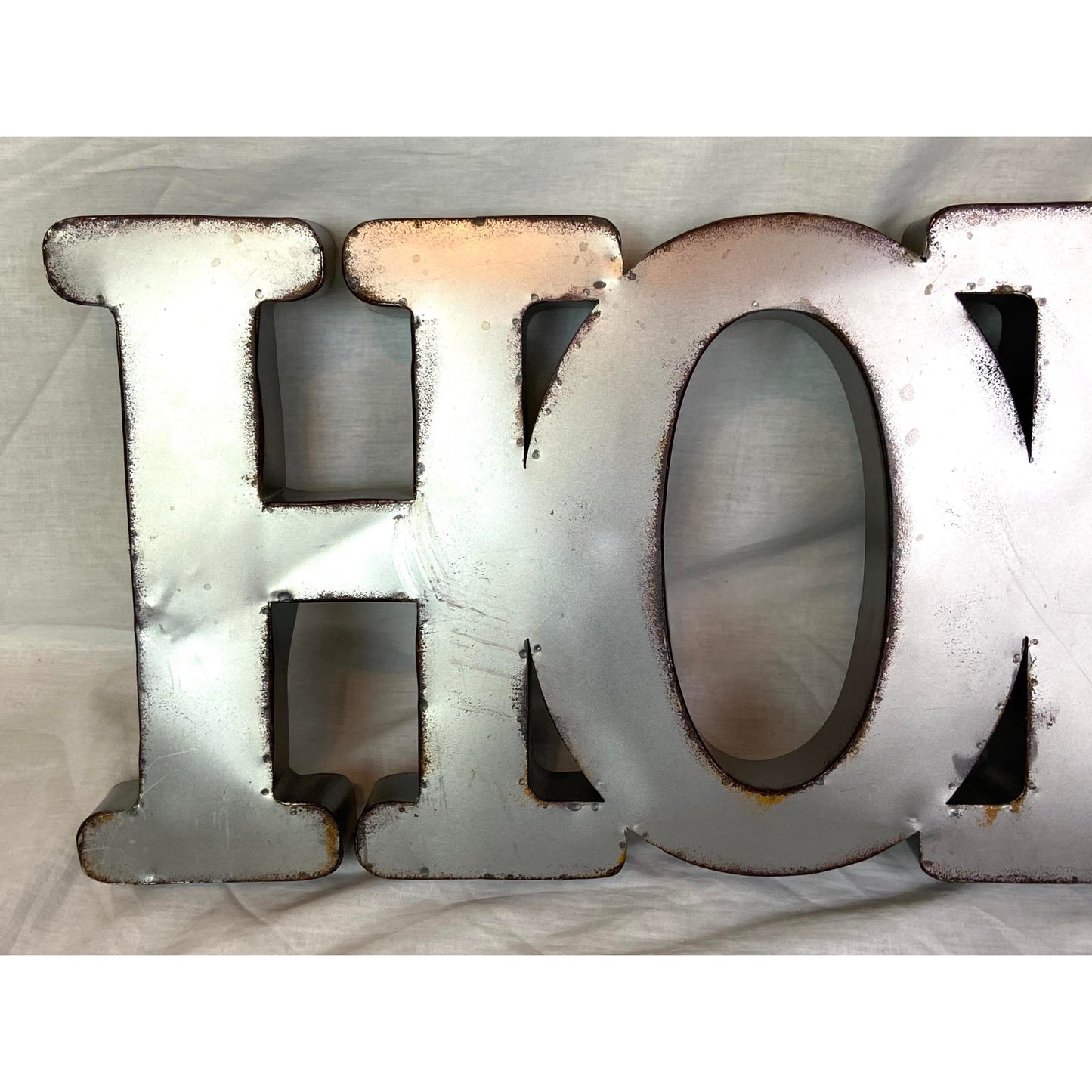 Silver Metal Hope Sign