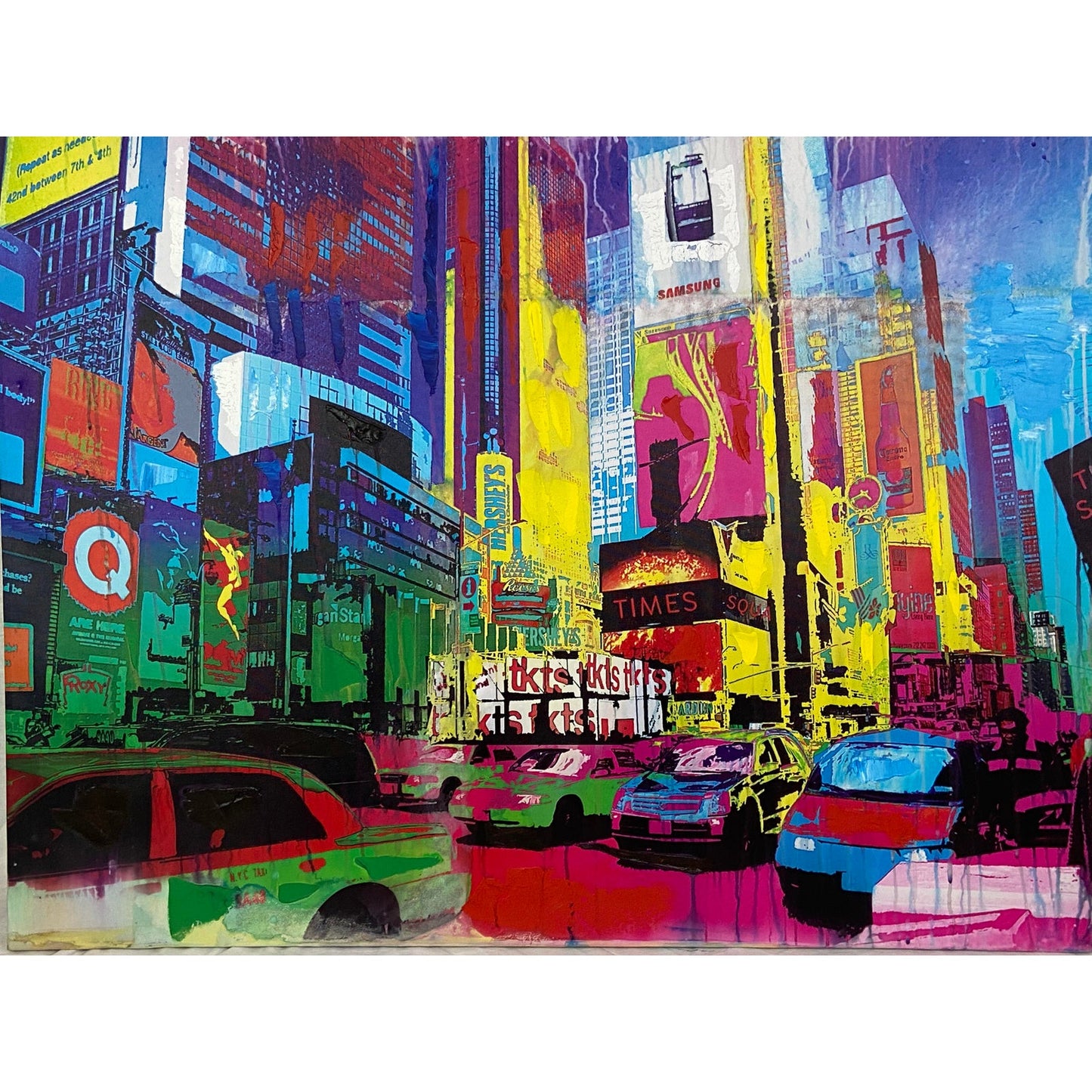 Times Square Nyc Neon City Canvas Print