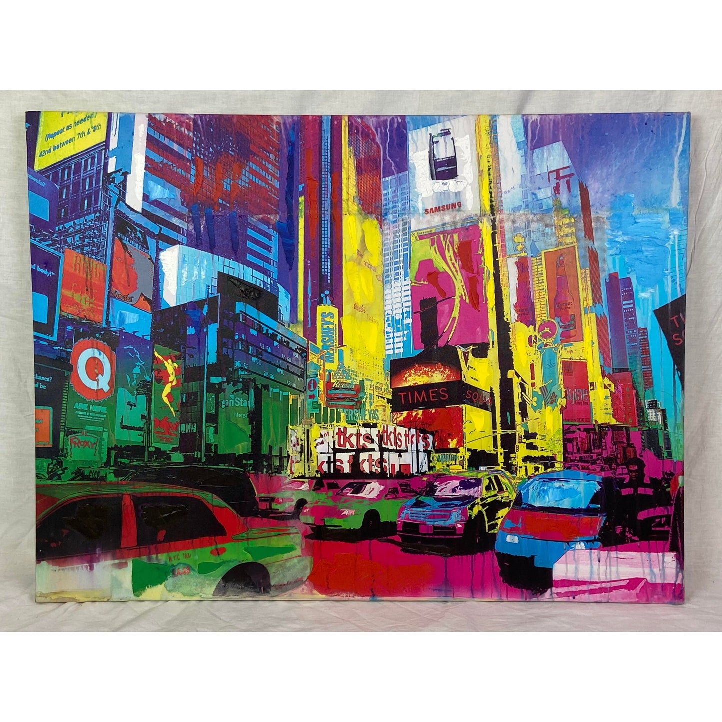 Times Square Nyc Neon City Canvas Print