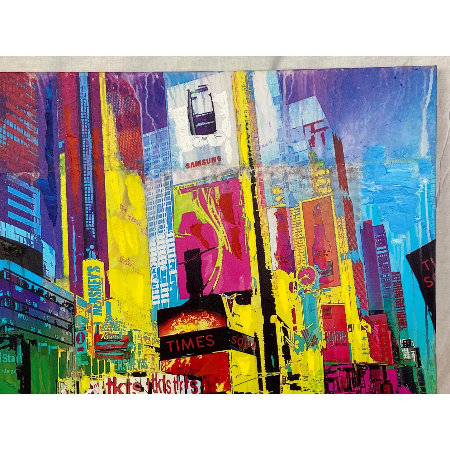 Times Square Nyc Neon City Canvas Print