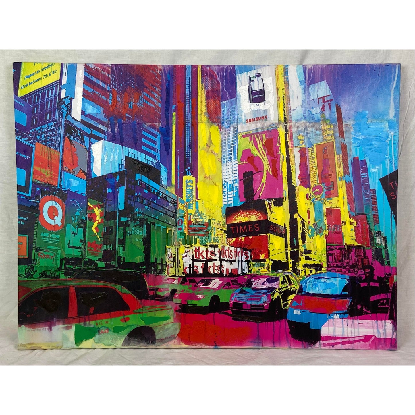 Times Square Nyc Neon City Canvas Print