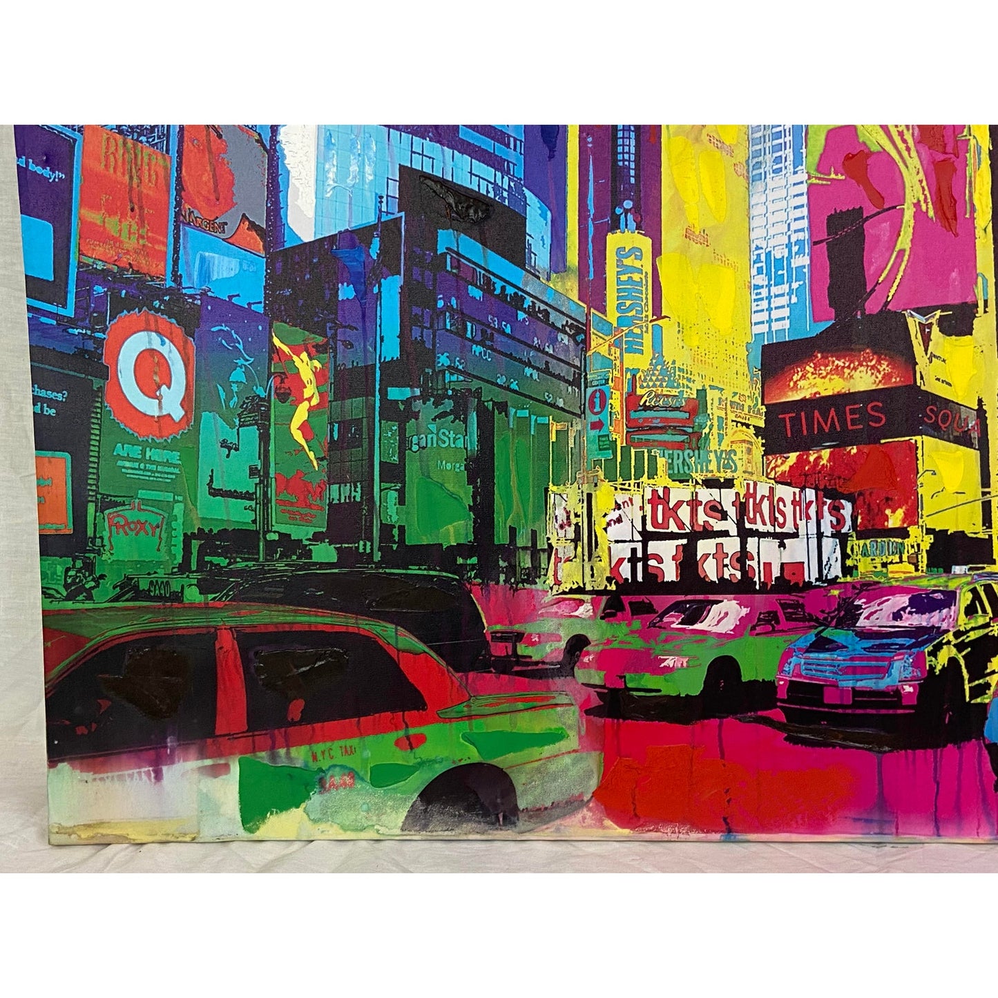 Times Square Nyc Neon City Canvas Print