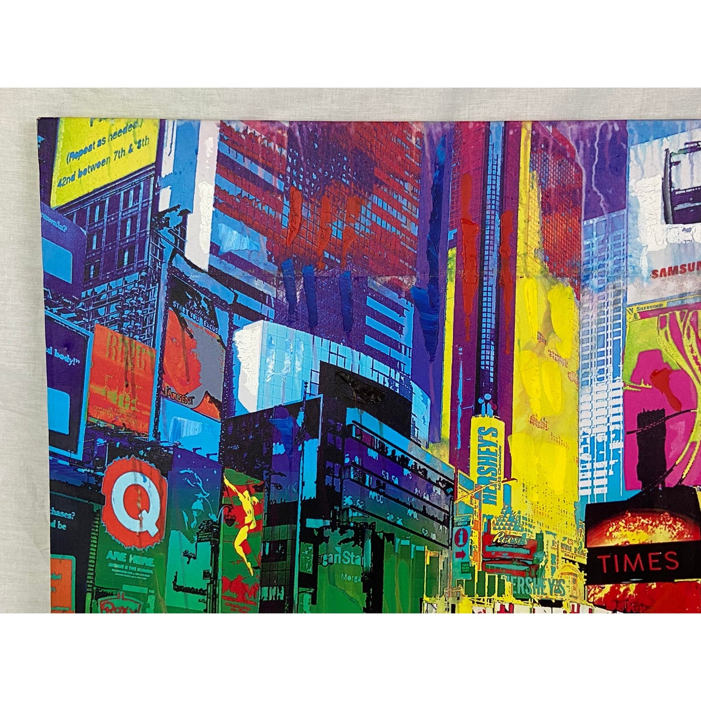 Times Square Nyc Neon City Canvas Print