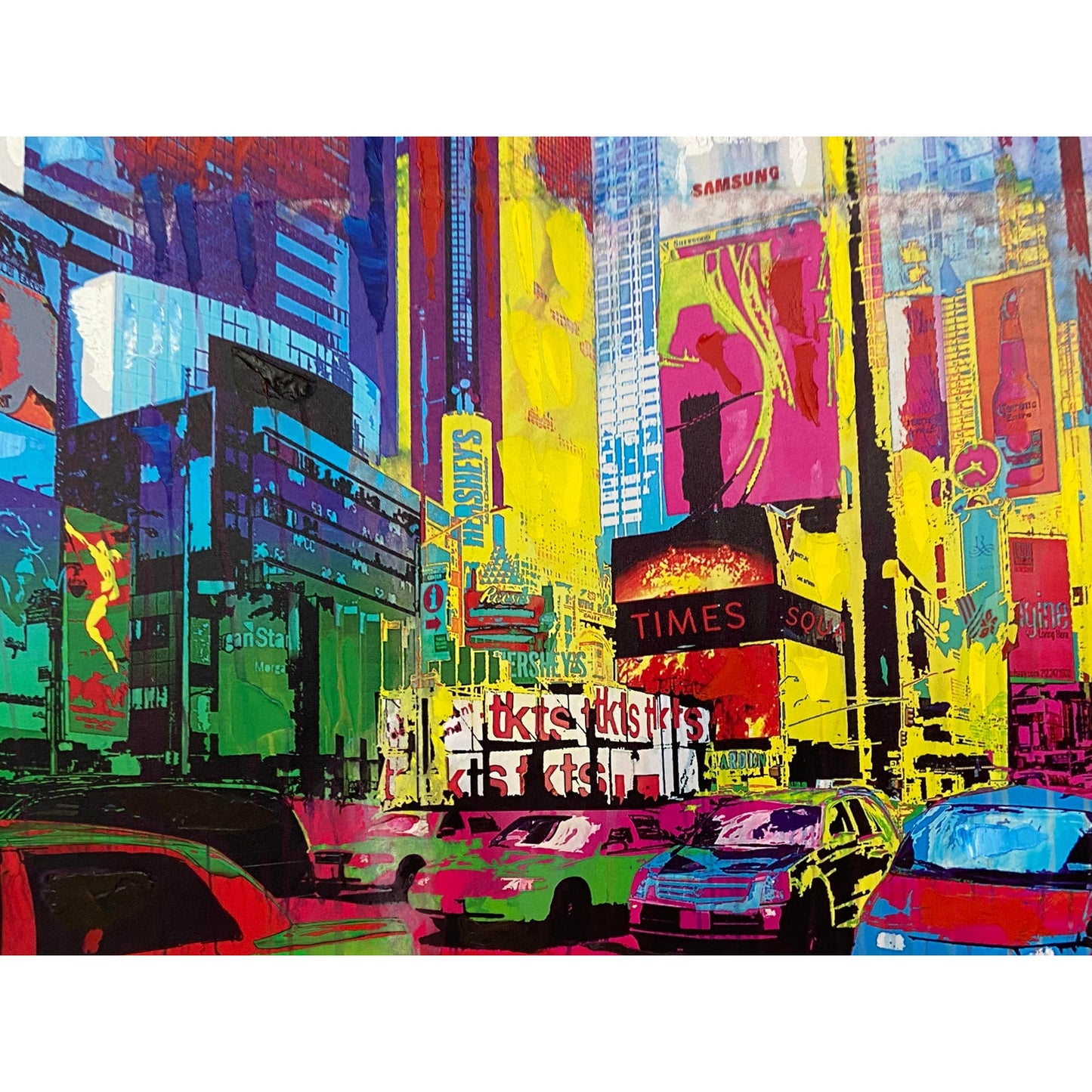 Times Square Nyc Neon City Canvas Print