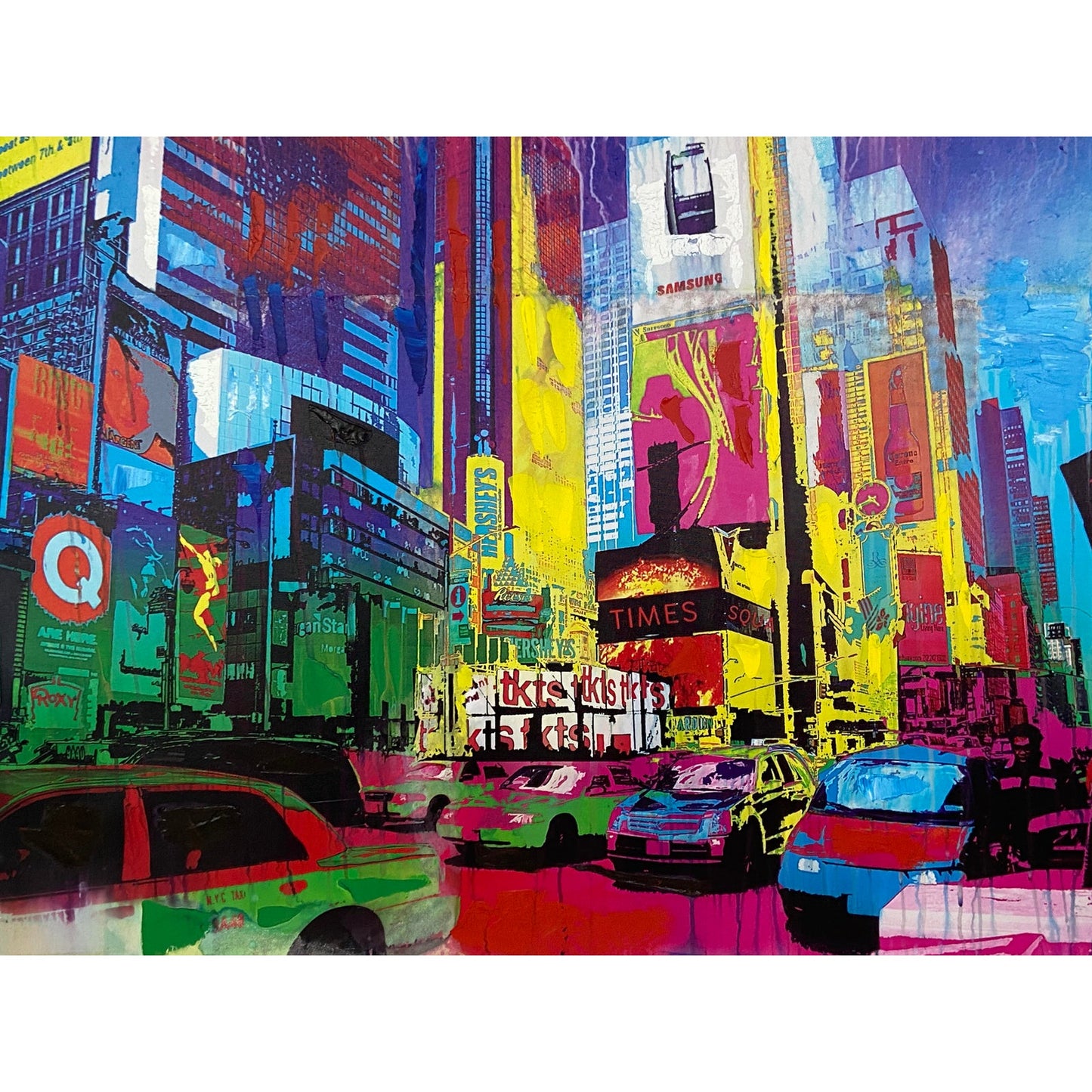 Times Square Nyc Neon City Canvas Print