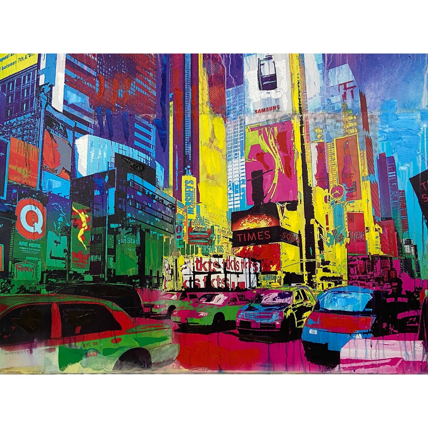 Times Square Nyc Neon City Canvas Print