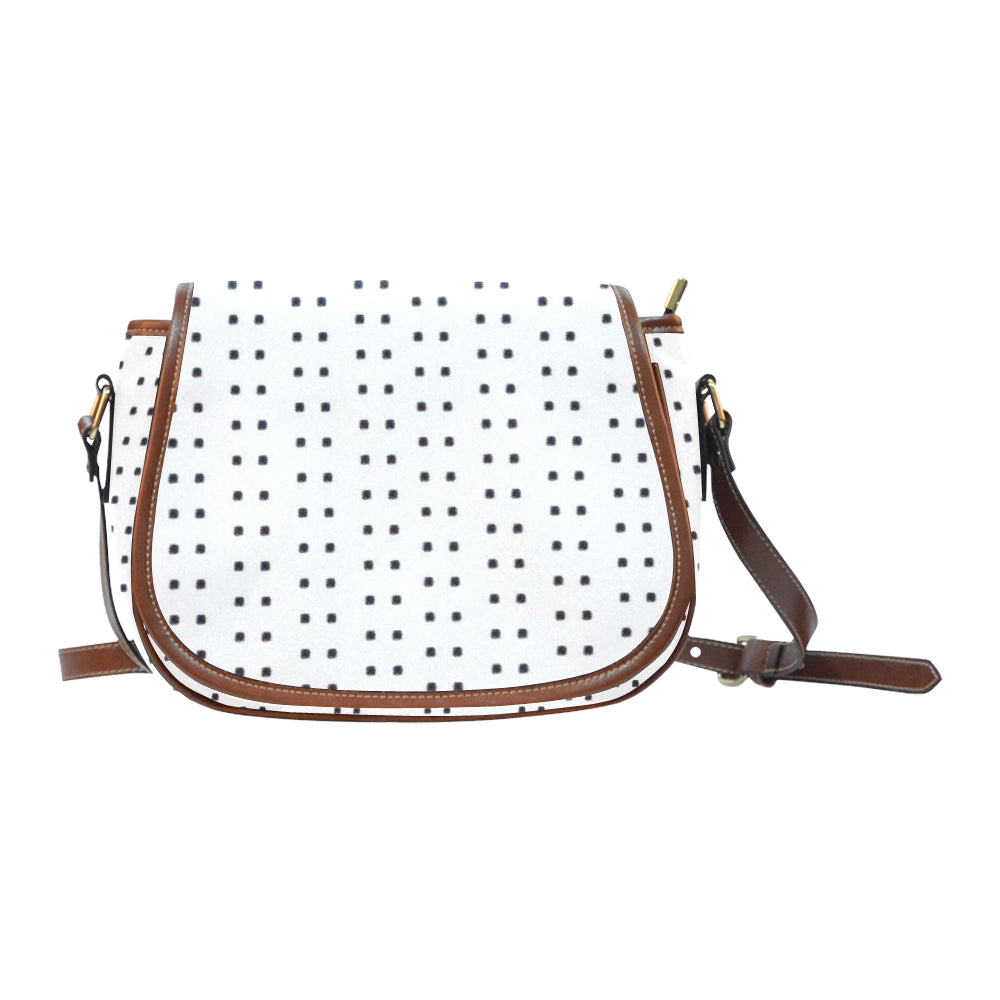 Polka Stripe Large Saddle Bag e-joyer