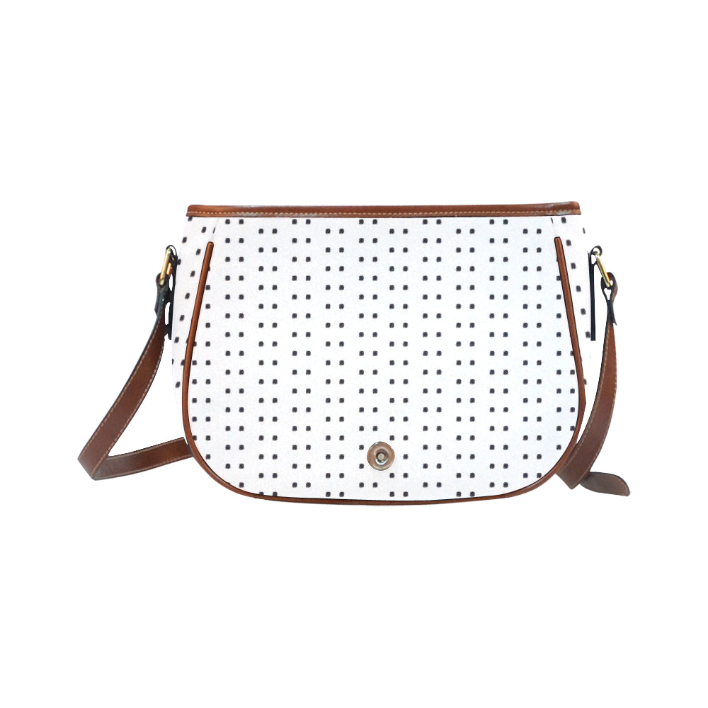 Polka Stripe Large Saddle Bag e-joyer