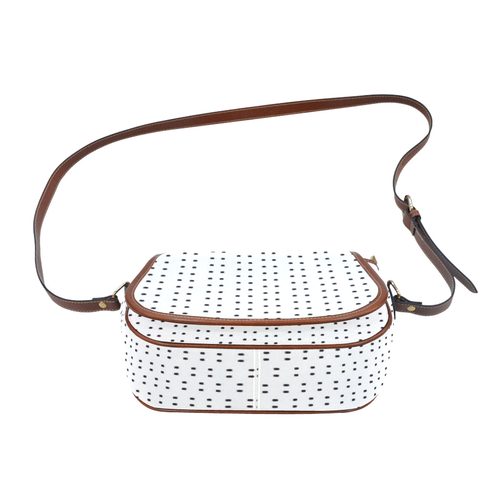Polka Stripe Large Saddle Bag e-joyer