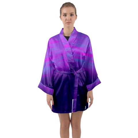 SUGA LANE WICKED NIGHTS SATIN KIMONO ROBE SUGA LANE