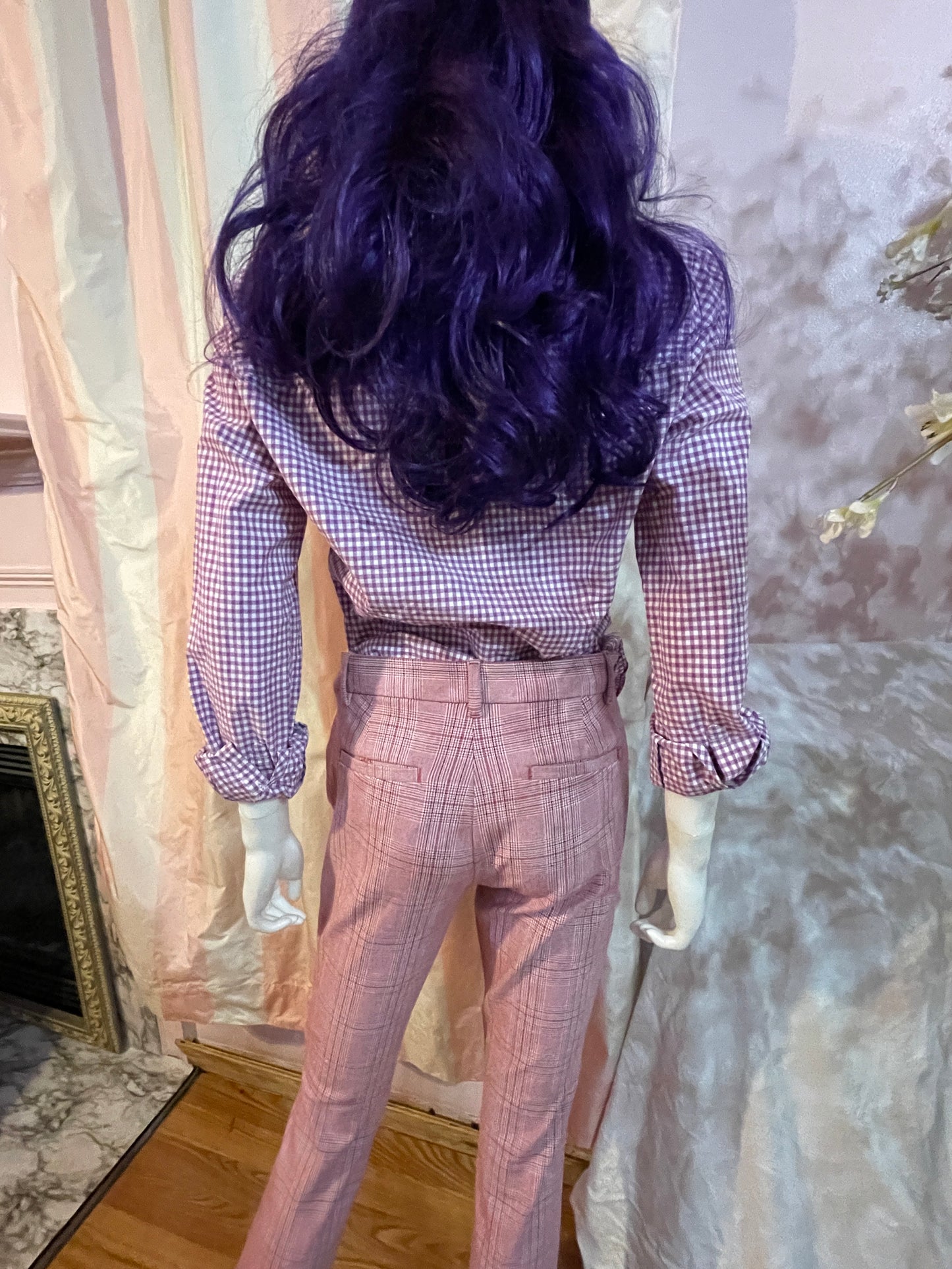 Purple Check JCrew Shirt