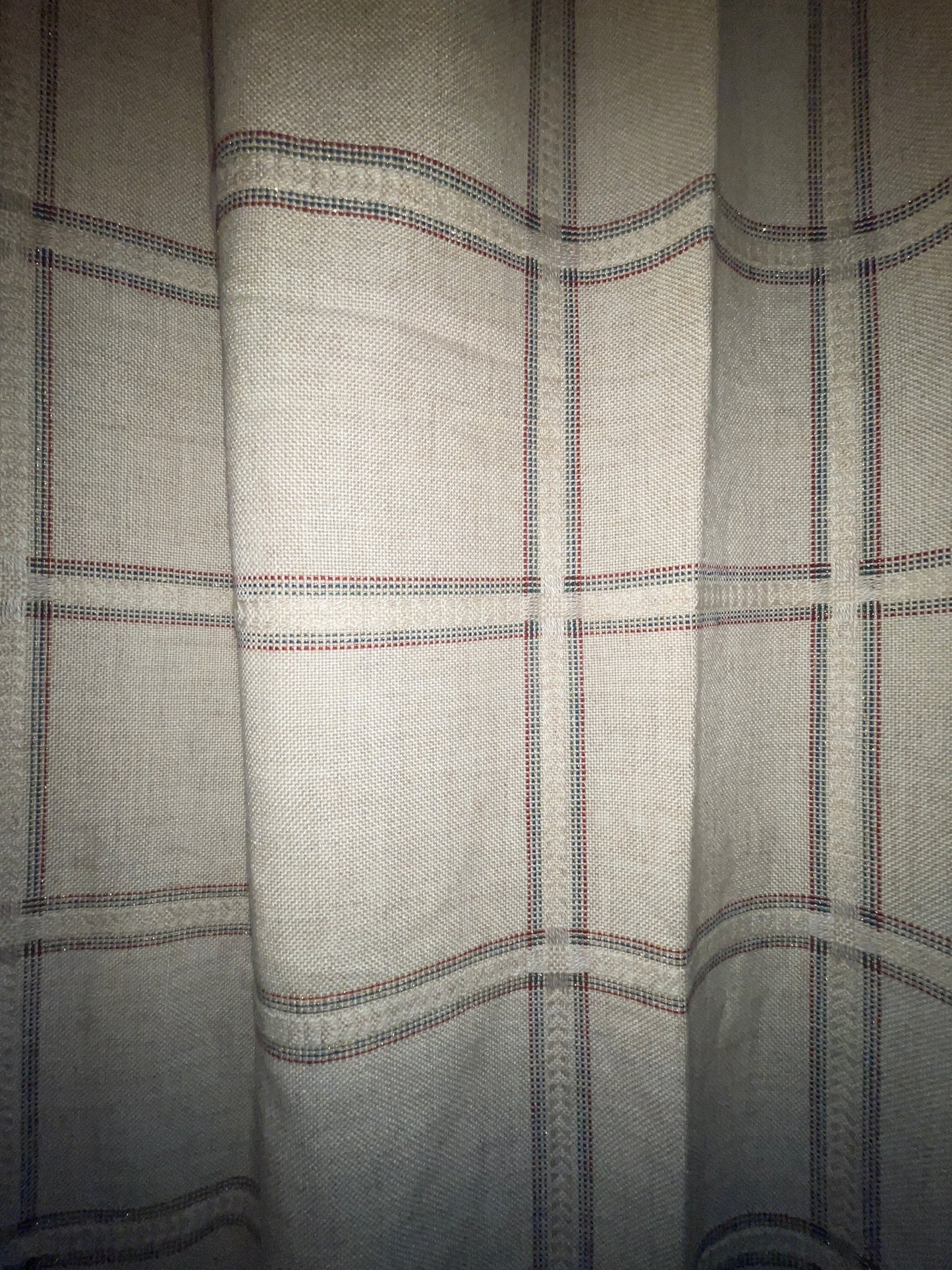 FABRIC RENTAL beige red green gokd blue canvas holiday country MEDIUM WEIGHT FABRIC PIECE