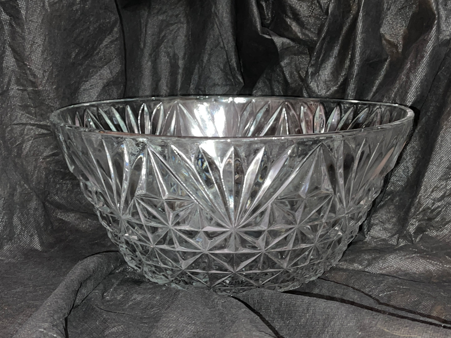 DISH RENTAL VINTAGE GLASS PUNCH BOWL