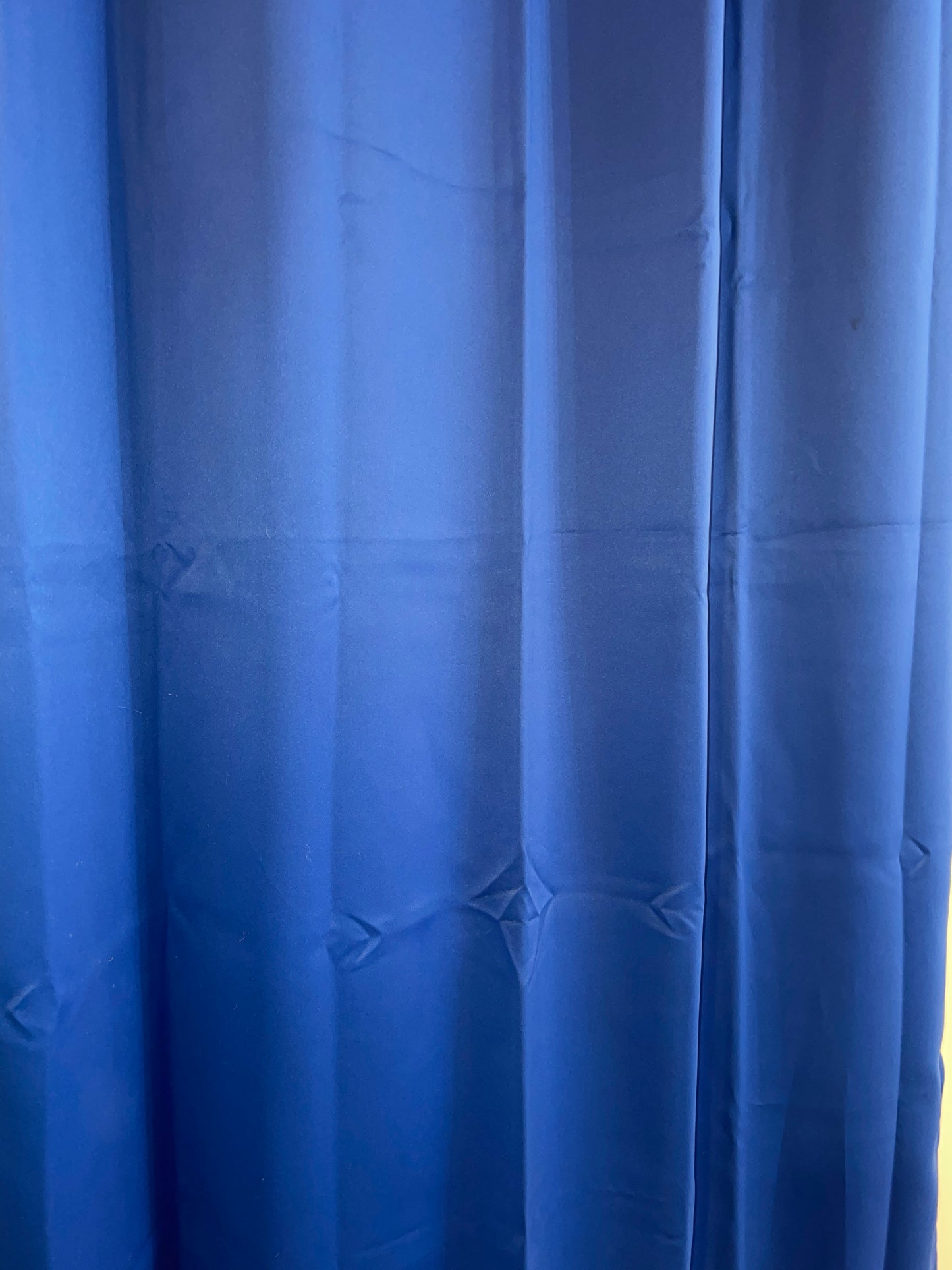 CURTAIN RENTAL BLUE SATIN BRIGHT
