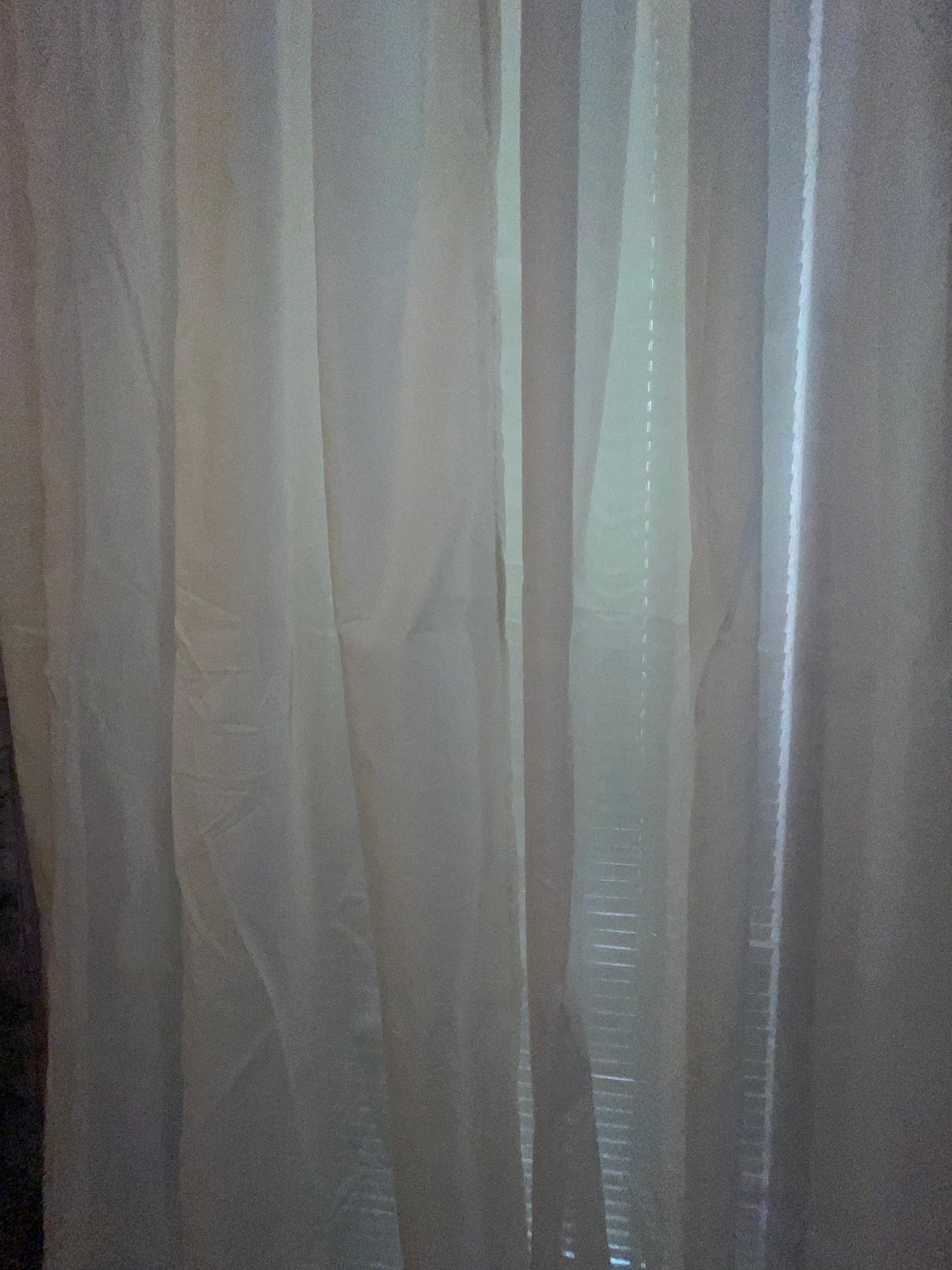 FABRIC RENTAL WHITE CLASSIC SEMI SHEER COTTON BLEND MEDIUM WEIGHT FABRIC PIECE